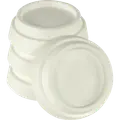 Vibrationsdæmper gummi hvid 4 stk.