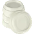 Vibrationsdæmper gummi hvid 4 stk.