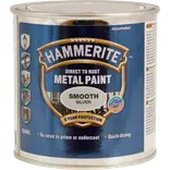 Hammerite glat-effekt metalmaling  sølv