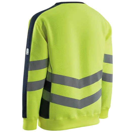 Mascot Wigton Safe Supreme sweatshirt hi-vis gul/mørk marine