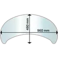 Aduro glasgulvplade til elipse 6 mm til Aduro 15 serie