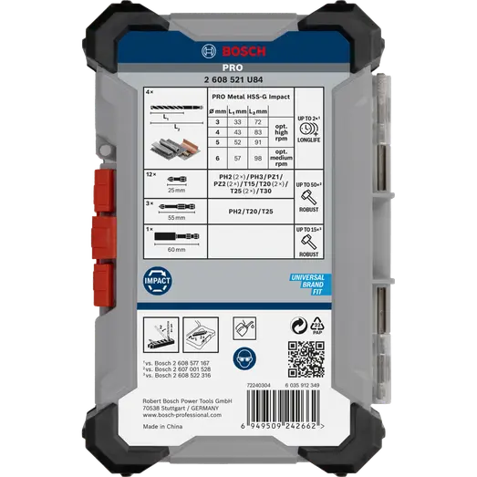 Bosch Impact HSS bor-/bitssæt med 20 dele