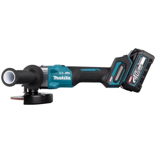 Makita GA005GM201 XGT 40V vinkelsliber 4.0 Ah batteri og lader