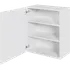 Multi-Living overskab hvid folie m/2 hylder