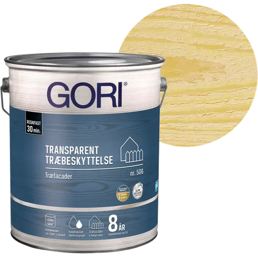 GORI 506 transparent træbeskyttelse farveløs