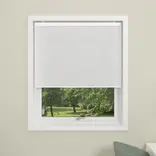 Debel plisségardin Touch, hvid