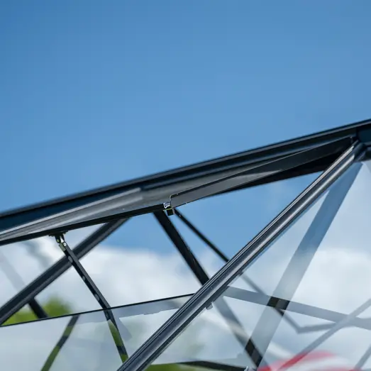 Halls glasmontageliste sort t/ICON 6 2,5 m² m/ hærdet glas