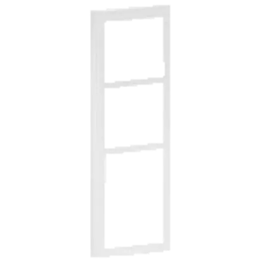 LK Fuga soft design inkl. Ramme 3 1/2 modul hvid