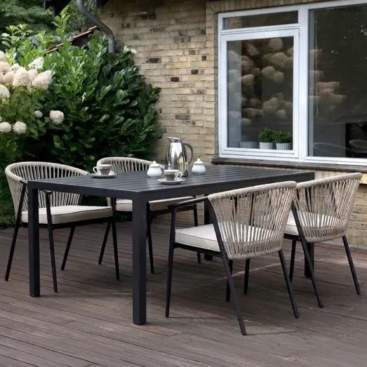 Guldborg havemøbelsæt med 2 Dragør stole sand