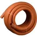 Wavin drænrør korrugerede pvc 1,5x5 mm 80 mm x 150 m rød