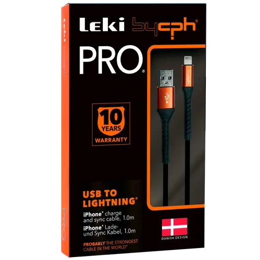 Bycph PRO Kabel - USB til Lightning, 1 m