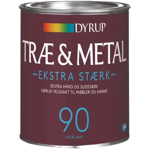 Dyrup træ og metalmaling ekstra stærk 90 hvid