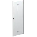 Scanbad foldedør 180 grader satin/klart glas 200x80 cm