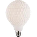 Nordlux Deco E27 G125 dim checked dekorativ pære 3000K opal hvid