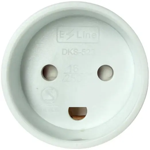 E-Line adaptermed jord til schuko/pind til DK udtag