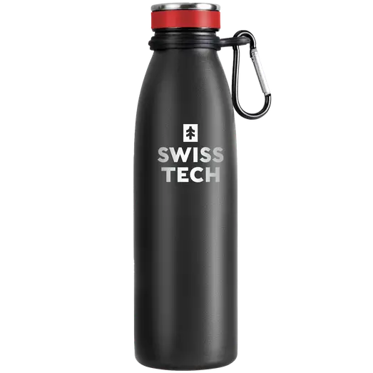 SwissTech termo drikkeflaske sort 500ml.