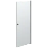 Scanbad brusedør A - klart glas 200 x 80 cm