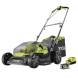 Ryobi RY18LMX37A-150 plæneklipper 1x5.0 Ah batteri og lader 18V ONE+