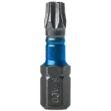 STACO bits heavy duty 1/4 x 25 mm torsion impact TX 25 6 stk blå