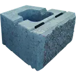 Grå lock-block XL - 15x30x26 cm