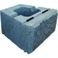 Grå lock-block XL - 15x30x26 cm