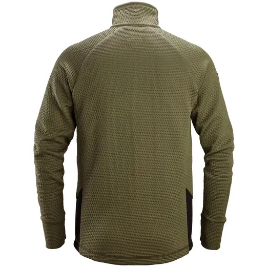 Snickers 8404 mellemlagsjakke khakigrøn/sort str. 3XL