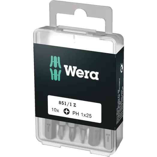 Wera DIY bitsæt 851/1Z PH1 10 stk