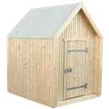 PLUS Classic legehus 144×124 cm ubehandlet inkl. tagpap/alulister