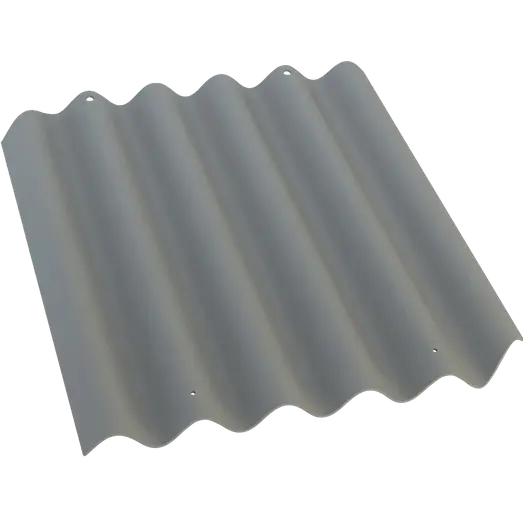 Bølgeplade B9-S HJ/HU mørkegrå 1025 x 1180 mm