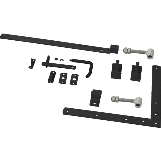 PLUS Linea enkeltlåge 150×80 cm sort inkl. sort beslag
