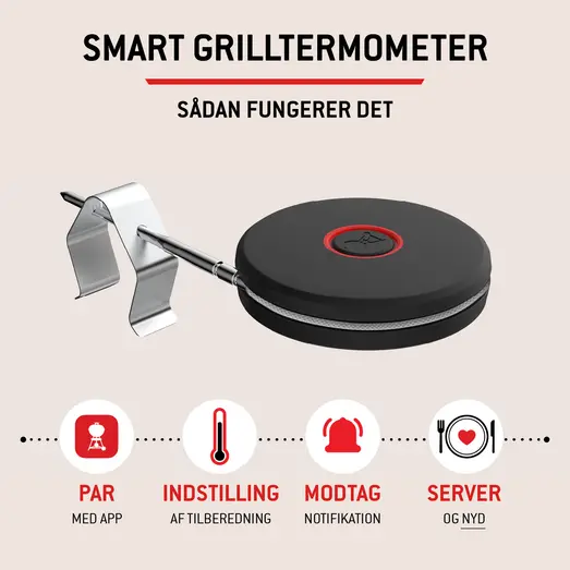 Weber smart termometer og grillrist-sensor Bluetooth®