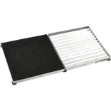 Plus Cubic rist sort 2 stk - 40x40x3,5 cm
