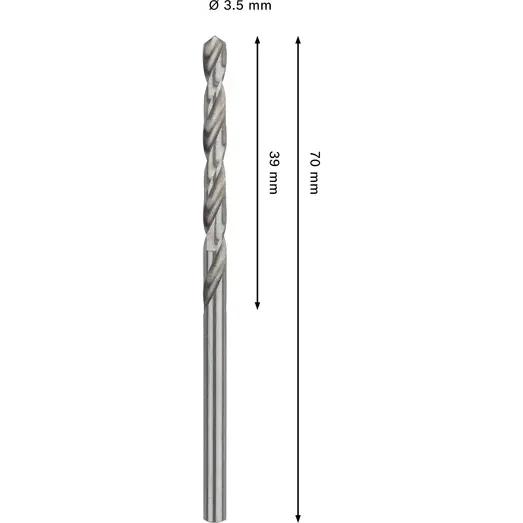 Bosch PRO Metal HSS-G-spiralbor, 3,5x39x70 mm