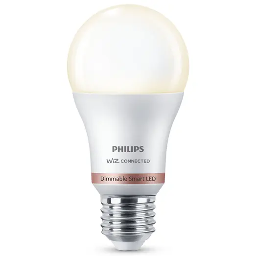 Philips Smart WiZ white LED pære E27 8,5W standard mat