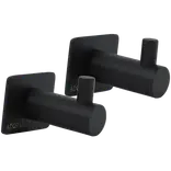 ADORA® håndklædekroge 4  cm sort 2 stk.