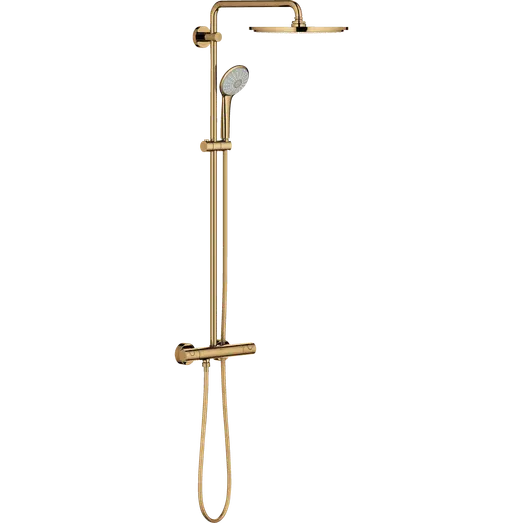 Grohe Euphoria brusesæt m/termostat poleret guld