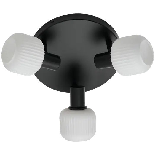 Nordlux Milford mini 3-Rondel loftslampe E14 sort