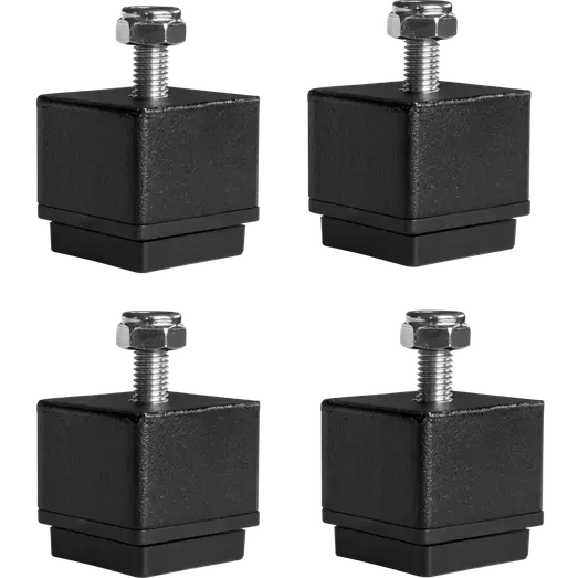 PLUS Cubic blomsterkasse m/fødder og espalier 87×50×128 cm sort