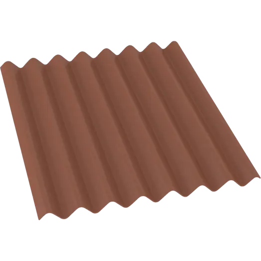 Swisspearl bølgeplade B6-S FK 1090x1180 mm teglrød