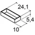 Scanbad skuffeindsats 10x5,4x24,1 cm eg
