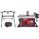 Milwaukee M18™ FTS210-0  FUEL™ bordsav m/6,0 Ah batteri og arbejdsbord