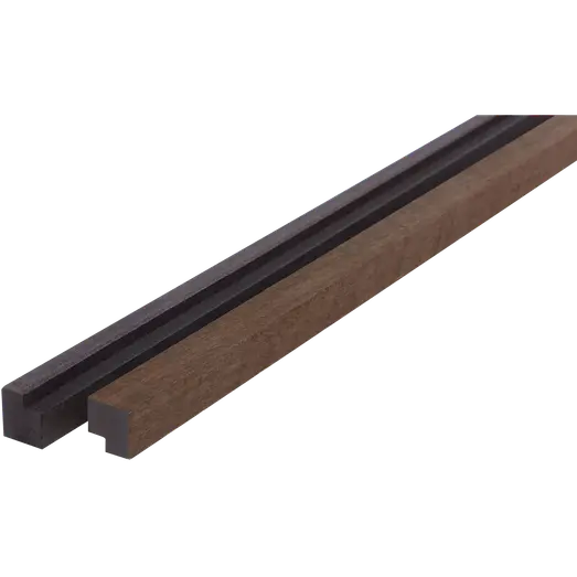 Fibrotech afslutningsliste t/Premium og Proff 22x25x3000 mm smoked oak