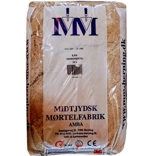 Bakkemørtel 6,6% 12 liter pose