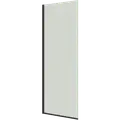 Scanbad brusevæg D 89x197,8cm mat sort/klart glas