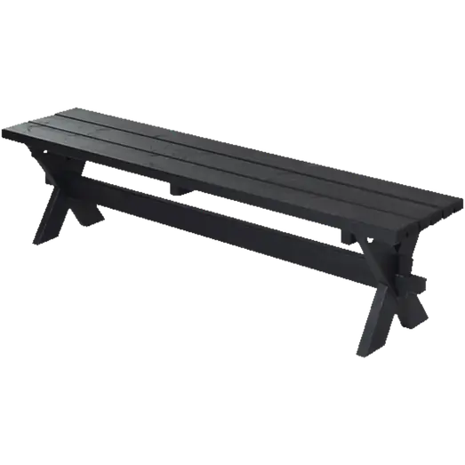 Plus Nostalgi Plankebænk 177 cm gråbrun