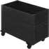 PLUS Cubic Living plantekasse m/hjul 87×47×65,5 cm sort