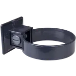 Plastmo plastrørholder grafit (2 stk)