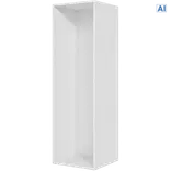 Multi-Living højskab u/hylder og front 60 cm