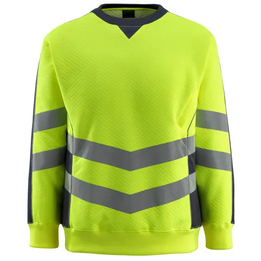Mascot Wigton Safe Supreme sweatshirt hi-vis gul/mørk marine