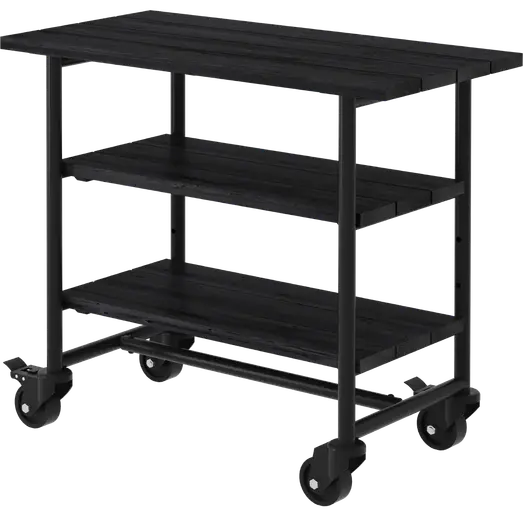 PLUS Urban Picnic plante/grillbord m/2 hylder – sort/sort stel